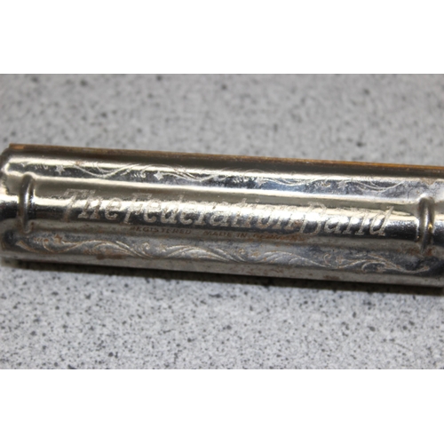 655 - 6 vintage harmonicas to include 'The band master' & 'The famous Bohemian band'