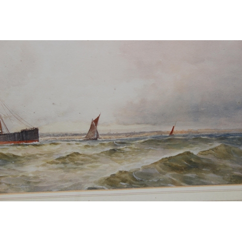 445 - W.A. Pearson, (Late XIX/ Early XX), marine school watercolour entitled 