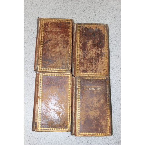 619 - 14 antique leather bound volumes, Bell's Edition Poets of Great Britain c.1782, majority with bookpl... 