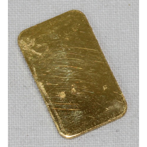 1295 - Heraeus 999.9 5g fine 24ct gold ingot