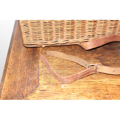 765 - An early 20th century motoring picnic set in wicker hamper