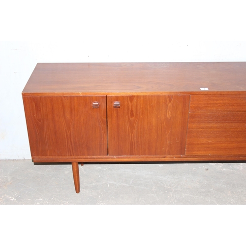 2 - A mid-century Avalon sideboard with 3 cupboards and 3 drawers, approx 204cm wide