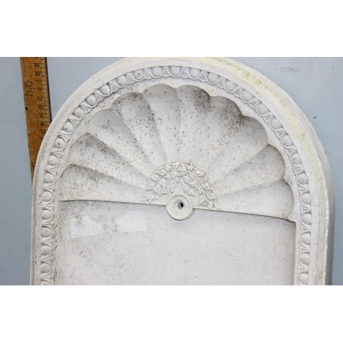 285 - A pair of classical style plaster wall display shelves, approx 55cm tall