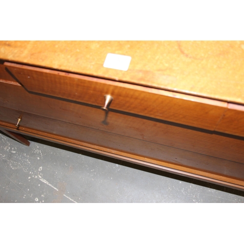 4 - A retro 4 over 2 drawer mid-century long low sideboard, approx 153cm wide, seemingly unnamed