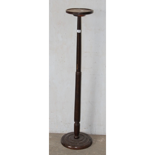 58 - A large 20th century wooden jardinière stand, approx 137cm tall