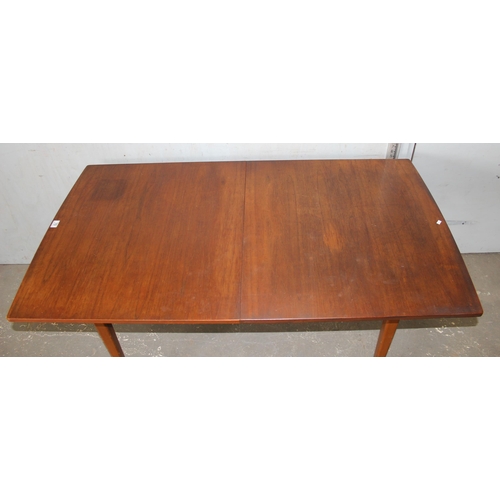 70 - A retro mid-century Nathan extending dining table, approx 154cm extending to 198cm