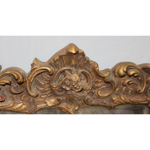 382 - An antique decorative gilt framed plaster mirror, likely 19th century approx 60cm x 43cm