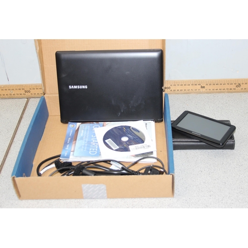 750 - Samsung Notebook and a Garmin Sat Nav