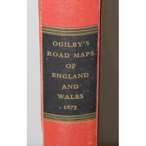 535 - Ogilby's Road Maps of England & Wales 1675, a 1971 reprint by Osprey, John Robinson - 1837 edition o... 