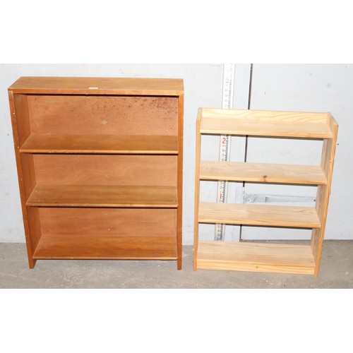 109 - 2 sets of books shelves, one pine