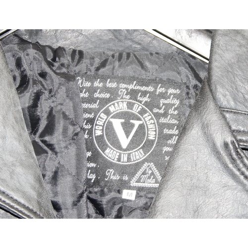 201 - VIP Moda of Italy leather jacket with tag and seemingly unworn size medium