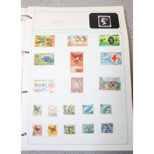 502 - 4 Stamp albums with contents, 1 empty stock books & two stamp refence books.