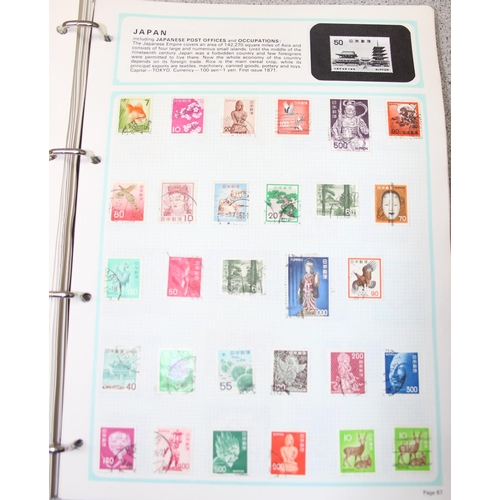 502 - 4 Stamp albums with contents, 1 empty stock books & two stamp refence books.