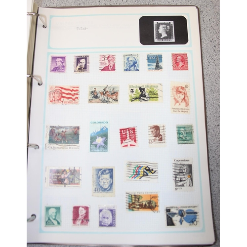 502 - 4 Stamp albums with contents, 1 empty stock books & two stamp refence books.