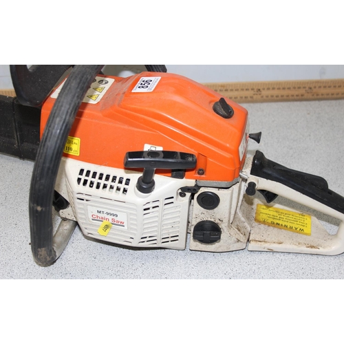 856 - MT 9999 petrol chainsaw with 20 inch blade