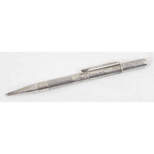 1011 - Silver propelling pencil, Birmingham 1958