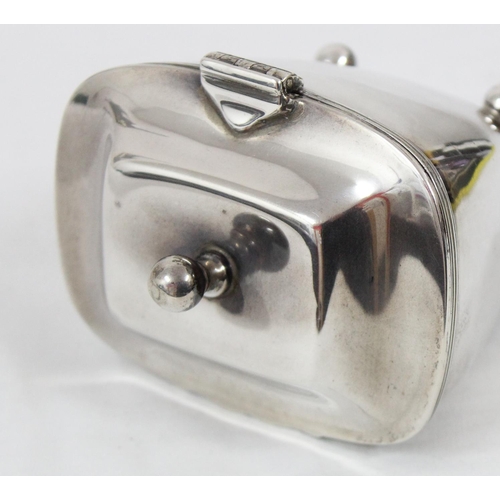 1028 - A silver tea caddy, London 1902 by William Hutton, approx 9cm wide, approx 146.55g gross