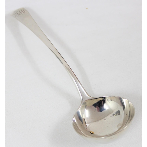 1037 - Georgian silver sauce ladle, London 1784 by Richard Crossley, approx 53.41g gross