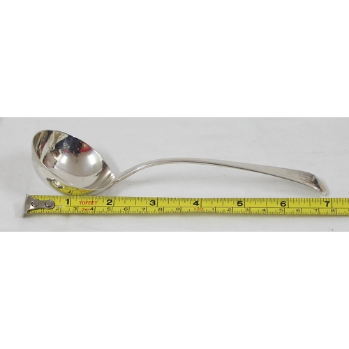 1037 - Georgian silver sauce ladle, London 1784 by Richard Crossley, approx 53.41g gross