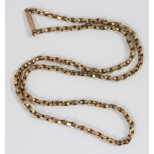 1149 - A 9ct gold chainlink necklace, approx 40cm long, approx 7.85g gross, marked to clasp and XRF confirm... 