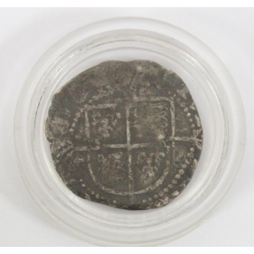 1200 - Elizabeth I hammered silver coins believed to be a half groat, approx 0.96g gross, approx 15mm in di... 