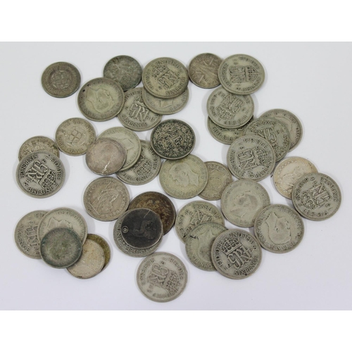 1206 - Qty of mixed world and British silver coins, mixed purities, all 0.500 or over, approx 91.84g gross