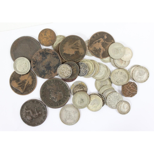 1216 - Qty of assorted coins, mainly British to inc some pre 1920 (approx 21.79g) and some 1920-1946 (appro... 