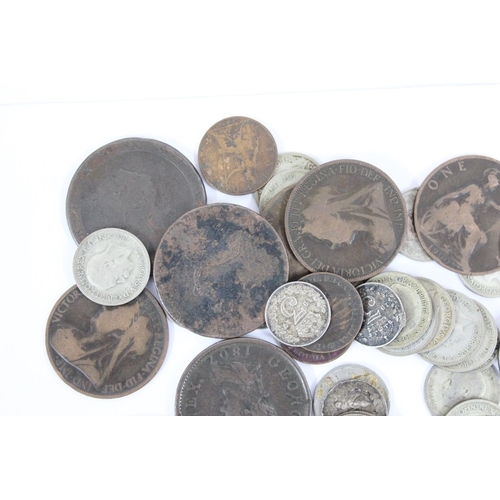 1216 - Qty of assorted coins, mainly British to inc some pre 1920 (approx 21.79g) and some 1920-1946 (appro... 