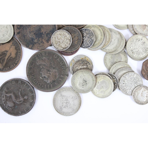 1216 - Qty of assorted coins, mainly British to inc some pre 1920 (approx 21.79g) and some 1920-1946 (appro... 