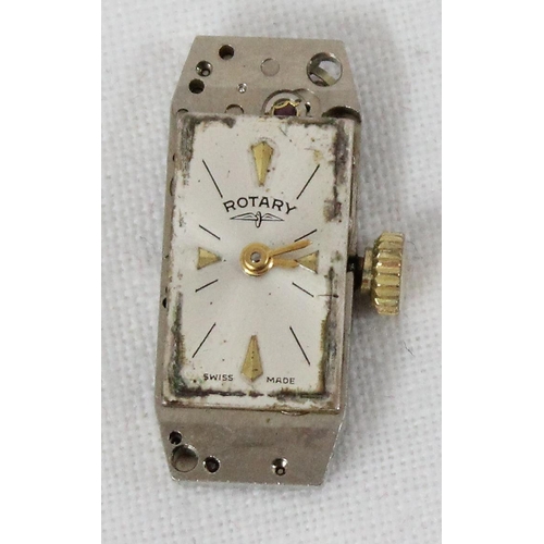 1306 - 9ct gold cased Rotary watch with 9ct gold strap, marked for Birmingham 1964, approx 9.51g gross inc ... 