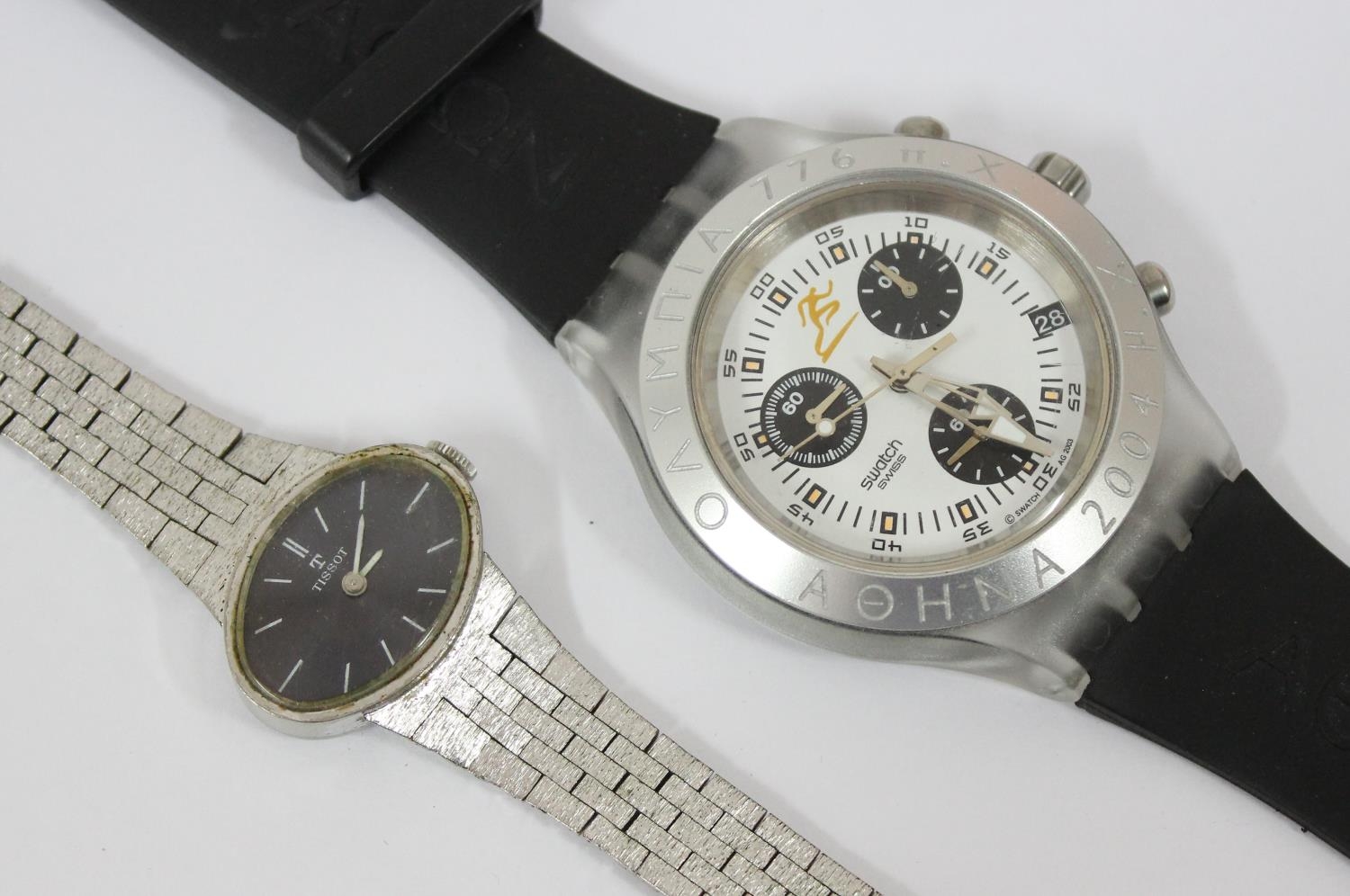 A rare 2004 Athens Olympics Swatch watch and a vintage ladies