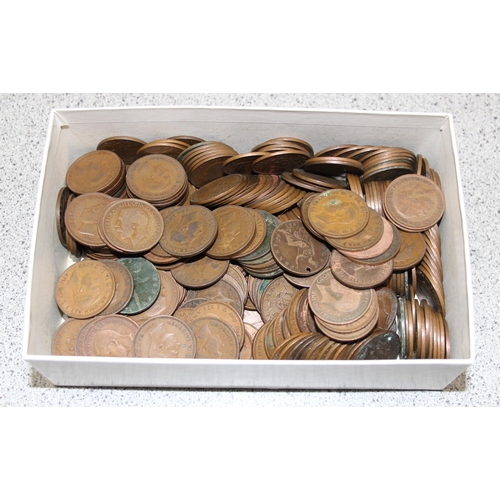 1209 - Qty of assorted British copper coins, George III and later, approx 4.6kg gross