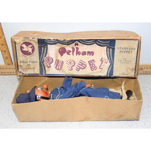 1514 - A rare early Pelham Puppet of a policeman, boxed with original instructions