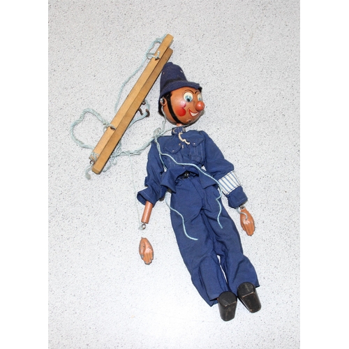 1514 - A rare early Pelham Puppet of a policeman, boxed with original instructions