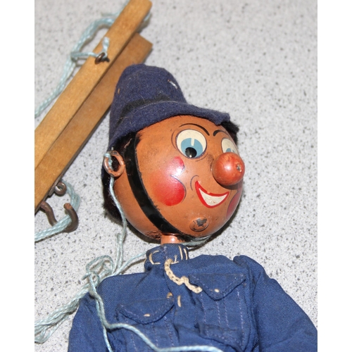 1514 - A rare early Pelham Puppet of a policeman, boxed with original instructions