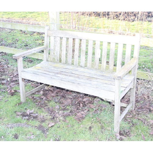 324 - Vintage teak garden bench