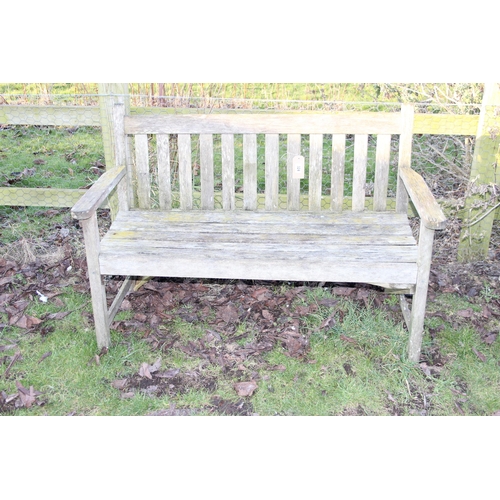 324 - Vintage teak garden bench