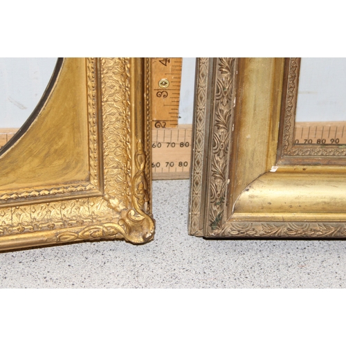 421 - 2 antique gilt picture frames