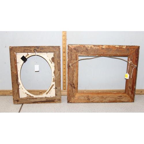 421 - 2 antique gilt picture frames