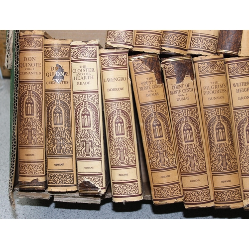 507 - 2 trays of Odhams Press classical novels