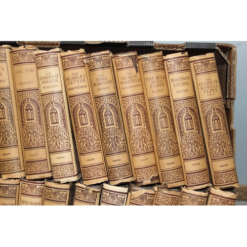 507 - 2 trays of Odhams Press classical novels