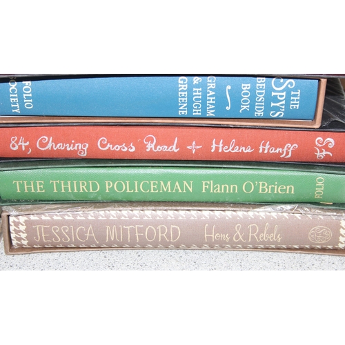 518 - Folio Society books - mixed fiction books to include Thomas Beckett and Clive James (12)