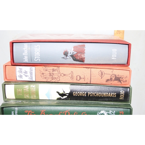 519 - Folio Society books - mixed fiction books to include John Buchan and Oliver Sacks (12)