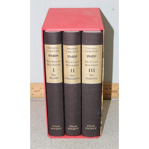 523 - Folio Society books - 2 boxsets - The Spanish Civil War by Hugh Thomas and The French Revolution by ... 