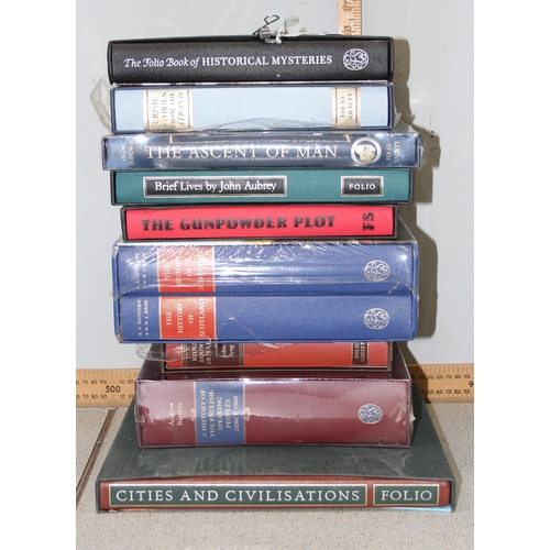 528 - Folio Society books - mixed selection of historical non-fiction to incl. The Gunpowder Plot and The ... 