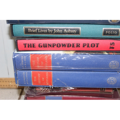 528 - Folio Society books - mixed selection of historical non-fiction to incl. The Gunpowder Plot and The ... 