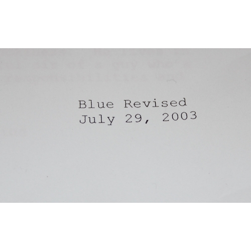 539 - An original 2003 script to 