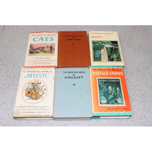 551 - 10 Observer books of, to include birds & horses & ponies