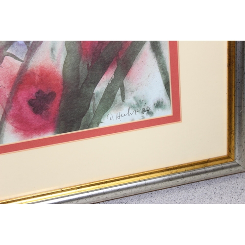 452 - 4 large prints of poppies, approx. 80cm x 60cm