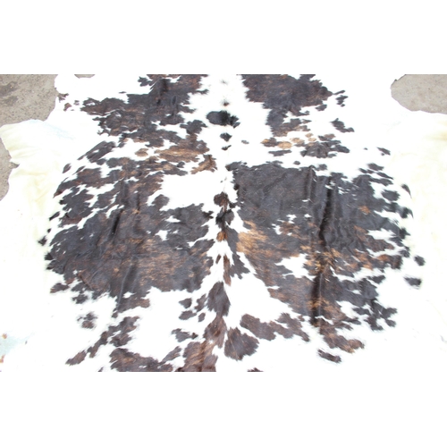 211 - A large cow skin hide, approx 210m wide